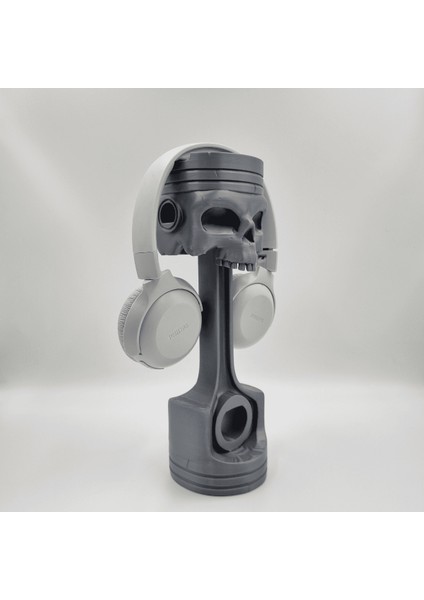 Piston Gövdeli Kurukafa Figürlü Kulaklık Standı fiyatları