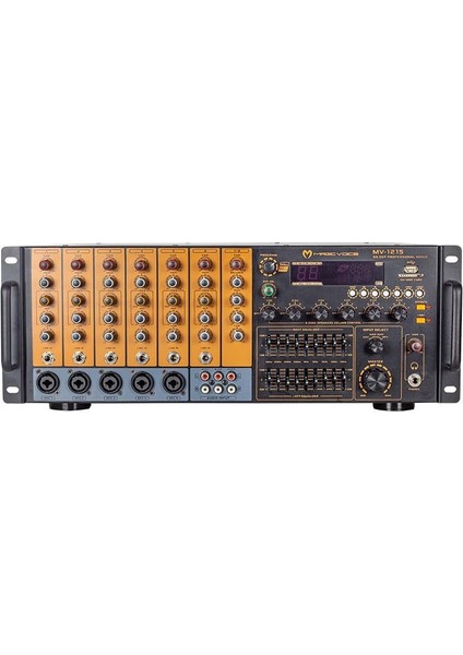 MV-1215 Usb-Bt-Uk Rms 200W - MAX.1600W 6 Zon Trafolu Küp Mixer Anfi