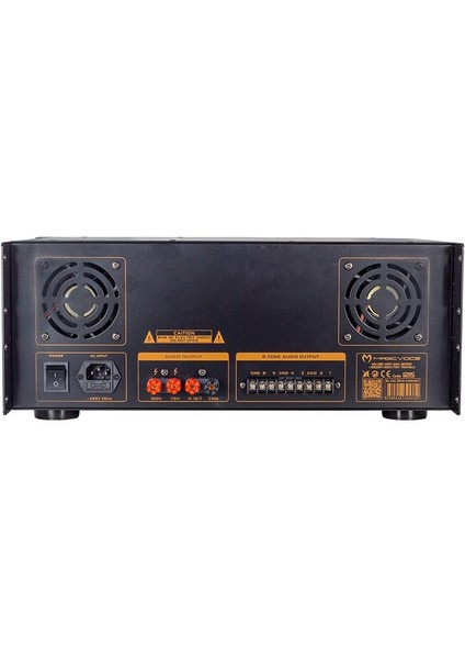 MV-1215 Usb-Bt-Uk Rms 200W - MAX.1600W 6 Zon Trafolu Küp Mixer Anfi