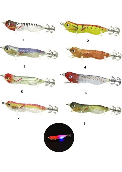 Fukado Renk:03 8 cm Işıklı Kalamar Zokası fiyatları