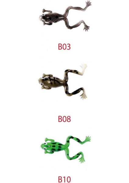 3599 Killer Frog 6cm 3'lü Silikon Kurbağa Suni Yem B03 fiyatları