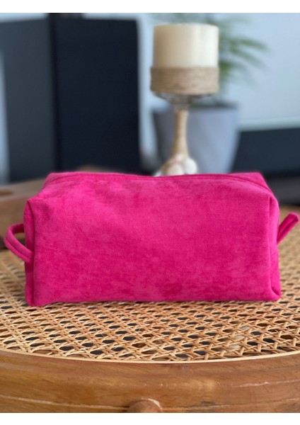 Fuşya Kalemlik & Makyaj Çantası Astarlı,düzenleyici Büyük Boy fiyatları