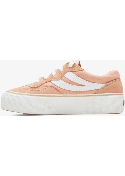 3041 Revolley Colorblock Platform Kadın Pembe-Beyaz Platform Sneaker modelleri