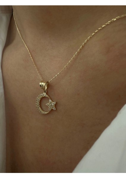 14 Ayar Altın Taşlı Altın Yıldızlı Kolye 509 fiyatları