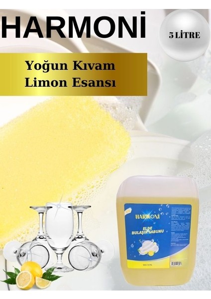 Bulaşık Yıkama Deterjanı Elde Yıkama 5 lt Limon Esansı