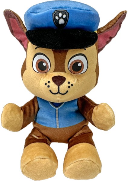 Ty Peluş Paw Patrol - Chase 20 Cm: Ekibin Cesur Polis Köpeği!