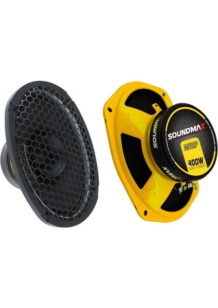 SX-M69F Oval Midrange 400W Maksimum 100W Rms Kapaklı