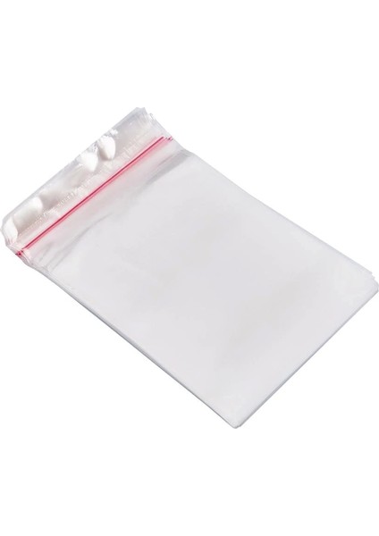 20X30+5 cm(20X35) 50 Adet Şeffaf Bantlı Yapışkanlı Jelatin Poşet