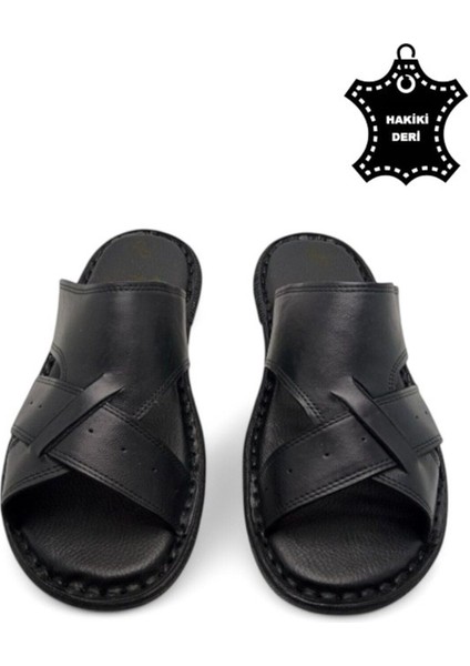 Tamamen Deri ve Topuk Yastıklı Sistemli Ortopedik Erkek Terlik. fiyatları