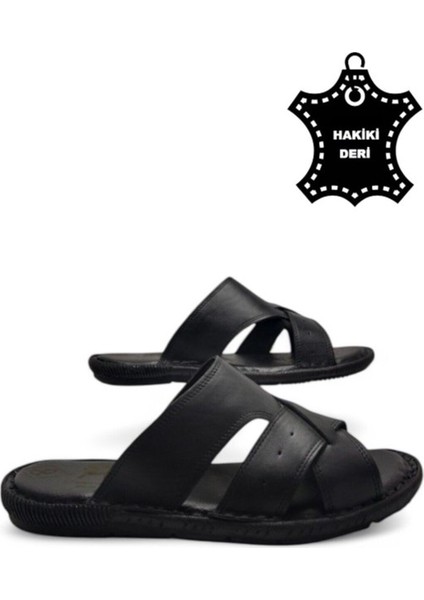 Tamamen Deri ve Topuk Yastıklı Sistemli Ortopedik Erkek Terlik. modelleri