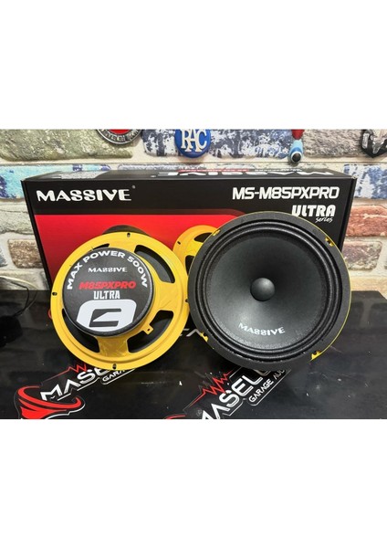 M85PXPRO Ultra 500WATT 200 Rms Adet Sarı Kasa Özel Seriii Ayna Süs Hediye