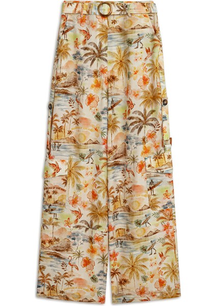 Desenli Wıde Leg Fit Pantolon TS1250003203BT8 fırsatları