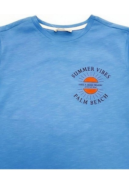 Erkek Çocuk Pamuklu Summer Yazılı Tshirt
