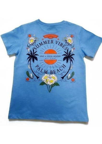 Erkek Çocuk Pamuklu Summer Yazılı Tshirt