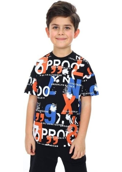 Erkek Çocuk Pano Baskılı Tshirt