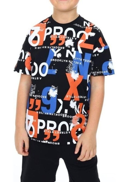 Erkek Çocuk Pano Baskılı Tshirt