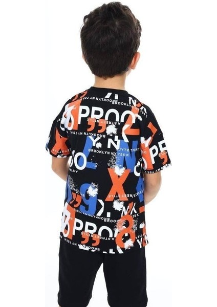 Erkek Çocuk Pano Baskılı Tshirt