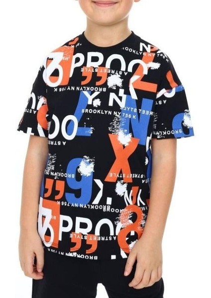 Erkek Çocuk Pano Baskılı Tshirt