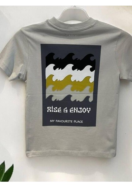 Erkek Çocuk Pamuklu Rise Enjoy Tshirt modelleri