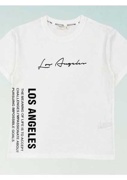 Erkek Çocuk Los Angeles Yazılı Pamuklu Tshirt fırsatları
