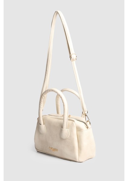 Kadın Case Donma Deri El ve Çapraz Çanta Krem modelleri