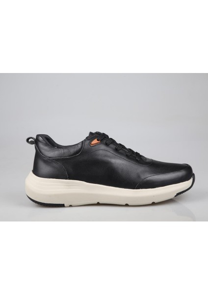 Marcomen 21114 Hakiki Deri Siyah Erkek Günlük Ayakkabı