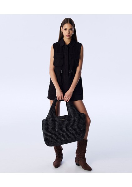 Çok Cepli Non Denim Yelek TS1250007038074