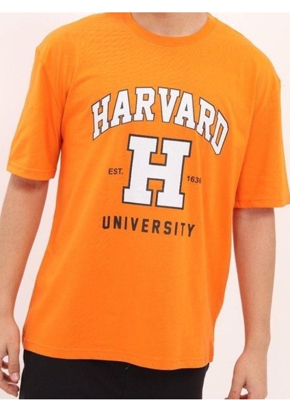 Çocuk Harvard Baskılı Tshirt