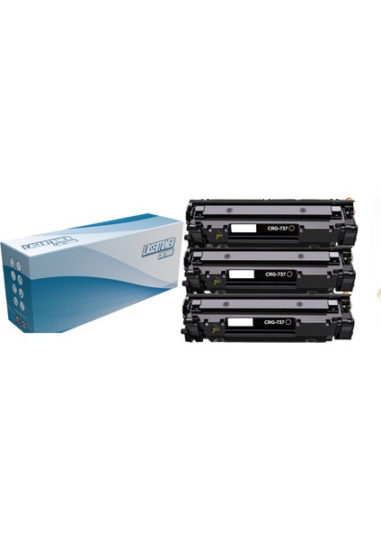 Canon CRG-737 I-Sensys MF-244DW Muadil Toner 3 Lü Paket