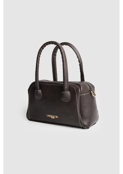 Kadın Case Donma Deri El ve Çapraz Çanta Kahve