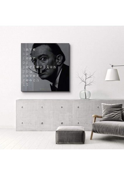 Salvador Dali Motivasyon Cam Tablo - Ev Dekor- Duvar Sanatı modelleri