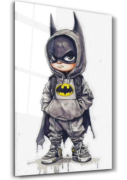 Little Dark Knight - Cam Tablo - Ev Dekor- Duvar Sanatı
