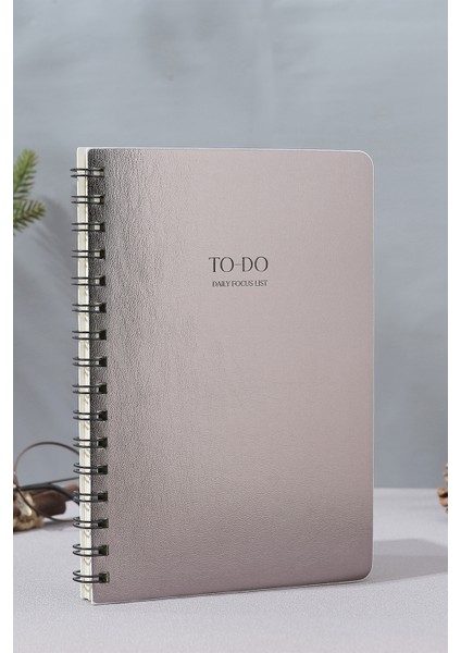 Victoria's Journals Vegan Deri Esnek Kapaklı Planlayıcı A5 100 gr 128 Sayfa To-Do Bakır