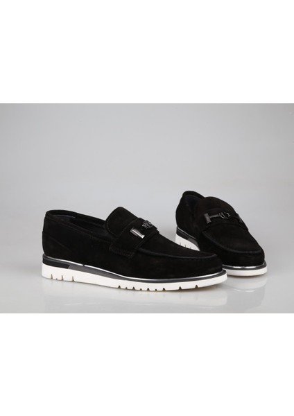 Marcomen 21140 Hakiki Deri Siyah Suet Erkek Günlük Ayakkabı fırsatları