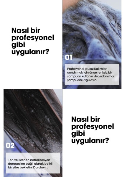Sarı Saçlar Için Ton Dengeleyici ve Parlaklık Veren Bakım Seti
