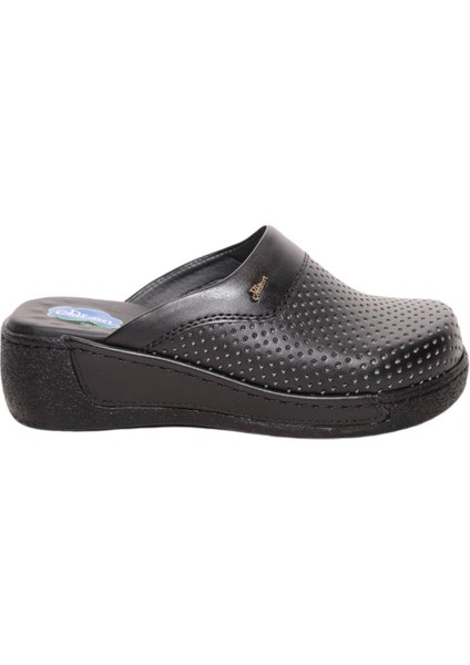 Dr. Comfort 600 Hakiki Deri Kadın Sabo Siyah