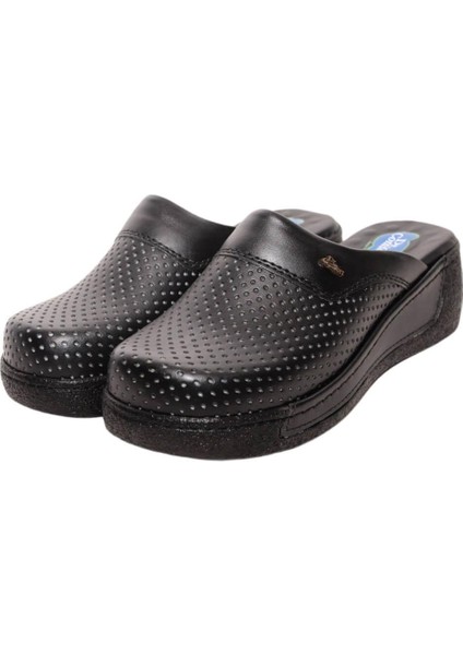 Dr. Comfort 600 Hakiki Deri Kadın Sabo Siyah fırsatları