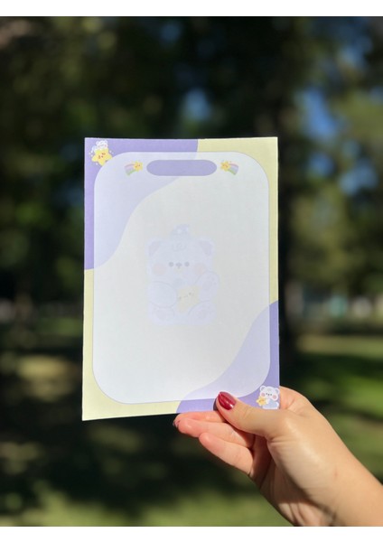 A5 Ayıcık Desenli Notepad - Not Defteri - Bloknot