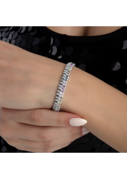 Zircon Rainbow Su Yolu Bileklik