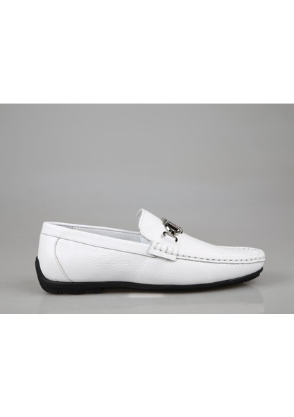 Marcomen 21147 Hakiki Deri Beyaz Erkek Günlük Ayakkabı