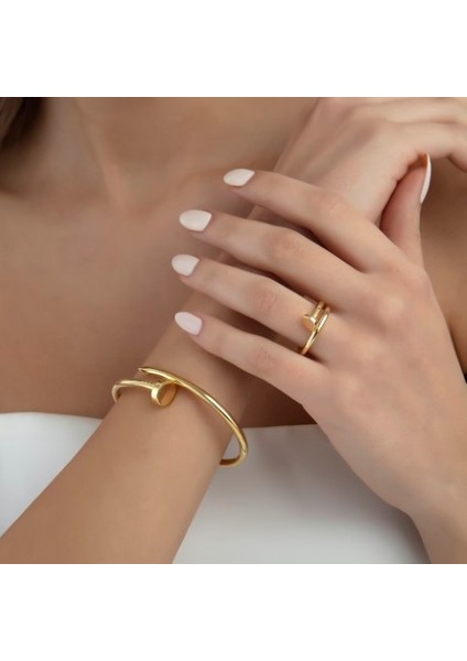 Gold Renk Best Qualıty Ithal Çivi Fashion Bileklik Vip Kalite