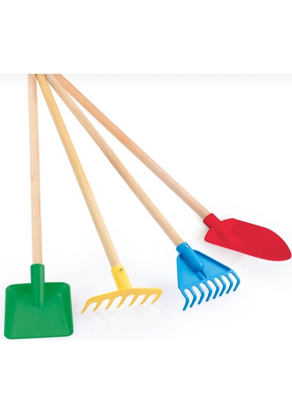 - Bahçe Oyuncakları Park -Kum Oyun Kürek Tırmık 4 Lü Set