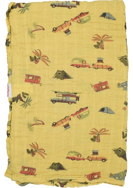 Baskılı Müslin Bebek Battaniyesi 79080