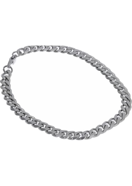 Unisex 6 mm Zincir Çelik Bileklik