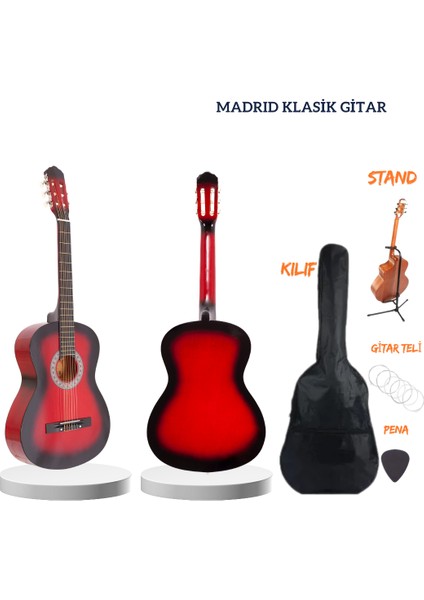 Mcg Serisi Tam Boy Klasik Gitar Set Rds Standlı