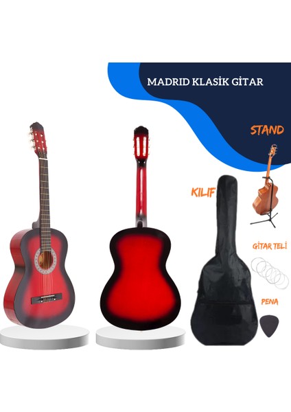 Mcg Serisi Tam Boy Klasik Gitar Set Rds Standlı