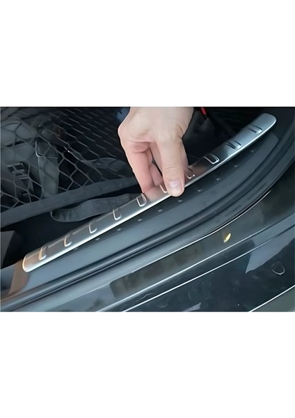 Honda Civic Bagaj Iç Eşiği - Krom Taşlı (2 Parça) | Sd (2021+) modelleri