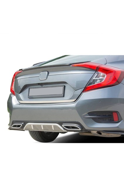 Honda Civic Bagaj Alt Çıtası - Krom | Sd (2016-2021)