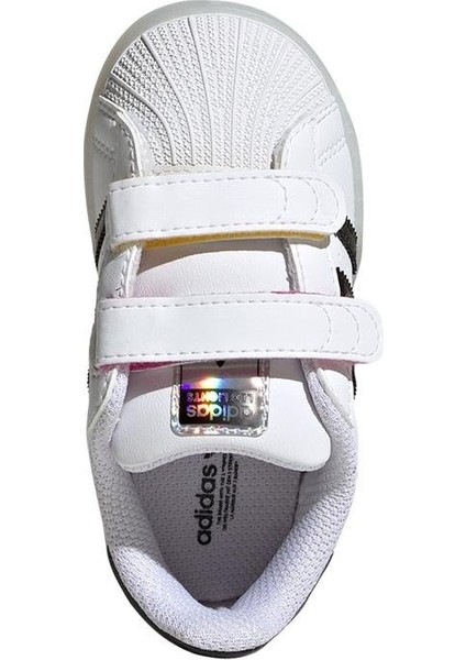 Beyaz Bebek Sneaker Superstar LED Lıghts Cf I JI0508 modelleri