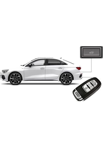 Audi A3 2013-2020 Elektrikli Bagaj Sistemi (Çift Motor)